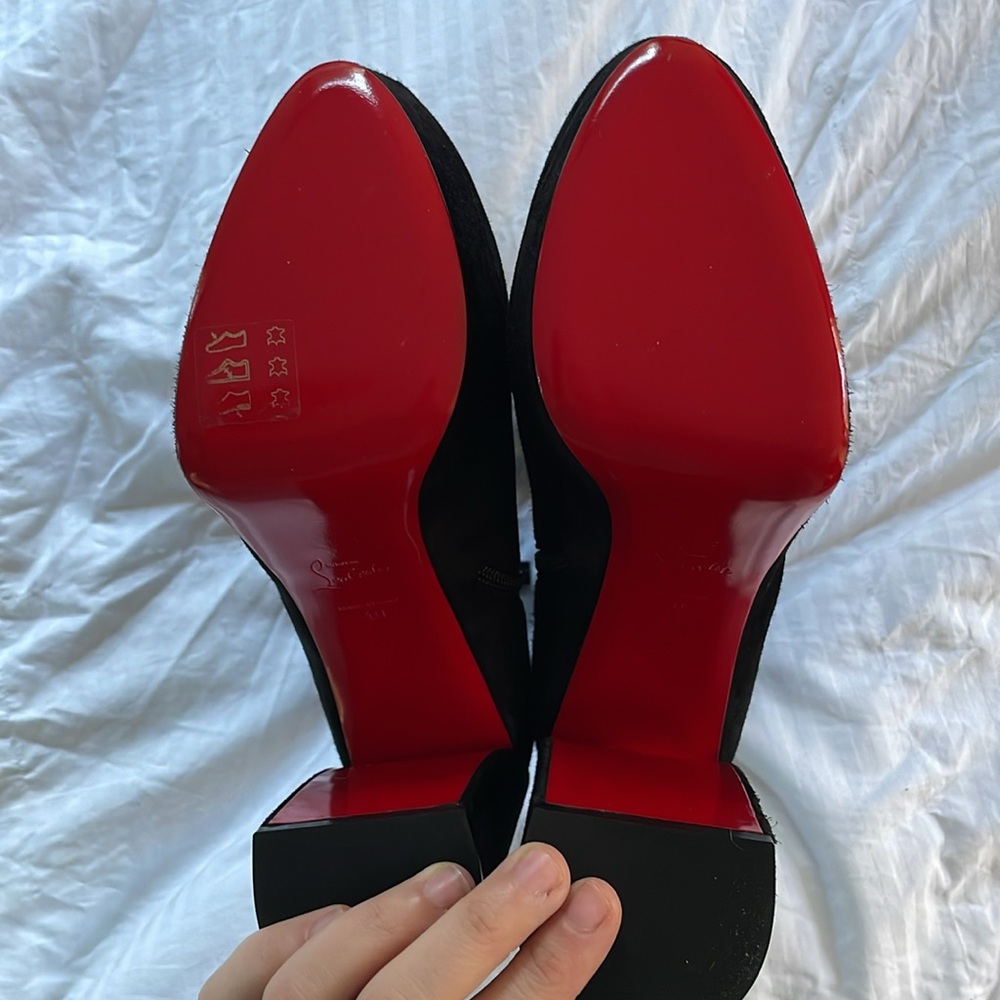 CHRISTIAN LOUBOUTIN Movida 130 suede ankle boots - Picture 7 of 12